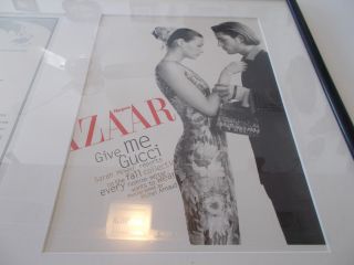 Unusual Vintage Gucci Art.  Harpers Bazaar Securities Shares Finance Certificate 2