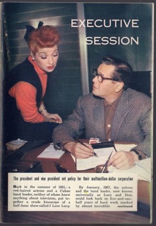 1957 Tv Article Lucille Ball Desi Arnaz Desilu Productions I Love Lucy