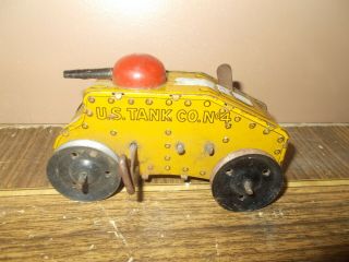 U.  S.  Tank Corps No 4 Toy Tank Made In Usa By Marx Toy Co. ,  York,  1930s - 40s
