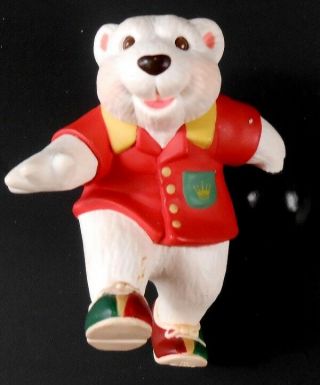 Hallmark Ornament 1998 Polar Bowler Polar Bear In Bowling Shirt & Shoes