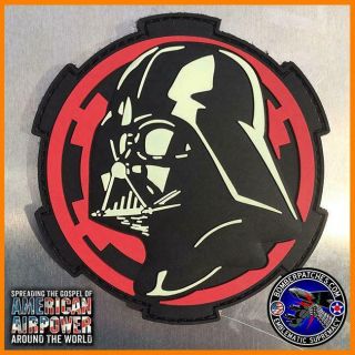 Darth Vader Pvc Patch Glow In The Dark Imperial Cog Star Wars The Force Awakens