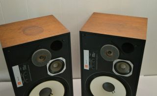 vintage pair JBL L100 CENTURY large 3 - way speakers monitors 123A - 3 12 