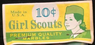 Vintage Girl Scout Marbles RARE in with Red Yellow Green 3
