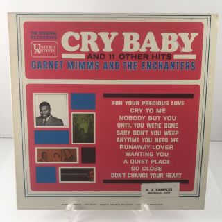 Garnet Mimms & The Enchanters - Cry Baby - Northern Soul Album Lp Promo