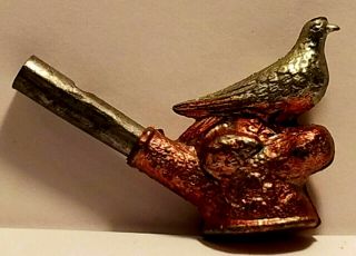 Vintage Metal Bird Whistle Paint
