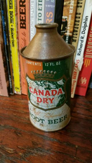 Canada Dry Root Beer 12oz Cone Top Soda Can