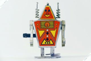 Horikawa Yonezawa Noguchi Wind - Up Robot A Tin Japan Hong Kong Vintage Space Toy