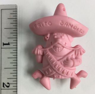 Pink 1968 Frito Bandito Pencil Topper Eraser Fritos Advertising Premium Toy