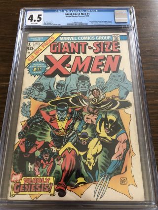 Giant Size X - Men 1 Cgc 4.  5 Unpressed White Pages