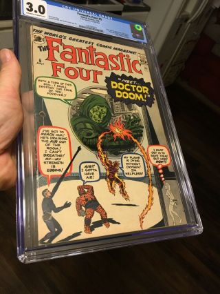 Fantastic Four 5 CGC 3.  0 OW/W 1st Appearance Of Dr.  Doom 3