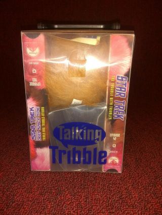 Star Trek Talking Tribbles Gift Set 2 Vhs & Tribble