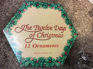 The Twelve Days Of Christmas 12 Ornaments 1996 C&f Enterprises Inc.