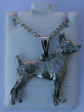 Rat Terrier Dog Harris Fine Pewter Pendant W Chain Necklace Usa Made