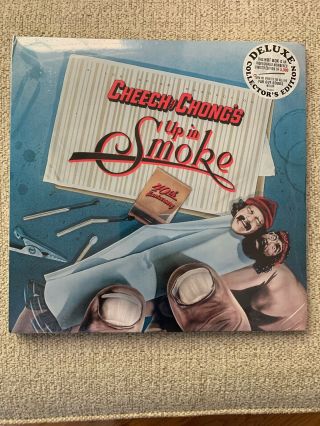 Cheech & Chong Up In Smoke Deluxe Vinyl Lp Blu Ray Cd Picture Disc 7” Soundtrack