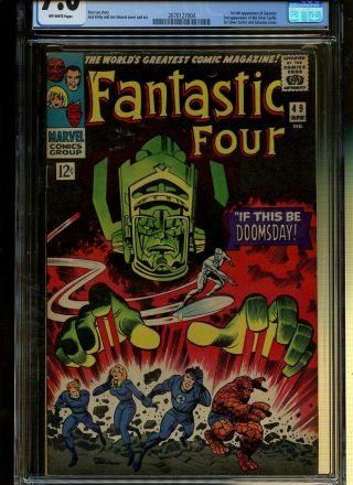 Fantastic Four 49 CGC 7.  0 | Marvel 1966 | 1st Full Galactus.  2nd Silver Surfer. 2