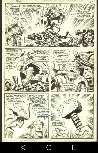 Mighty Thor 161 Jack Kirby Comic Art Marvel (1968)