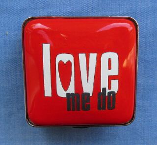 Vintage Beatles/love Me Do Enamel Gift/pill Box/apple Corps/halcyon Days 2005