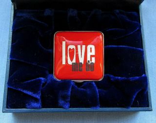 Vintage Beatles/Love Me Do Enamel Gift/Pill Box/Apple Corps/Halcyon Days 2005 3