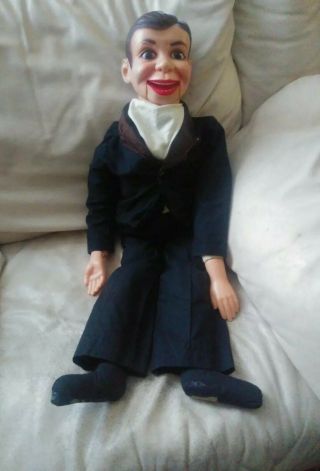 Vintage Charlie Mccarthy Ventriloquist Dummy Puppet Juro Novelty Co 1968