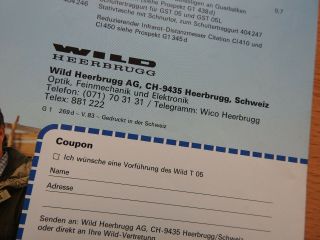 Vintage WILD HEERBRUGG T05 Surveying Brochure Leaflet 1983 German 3