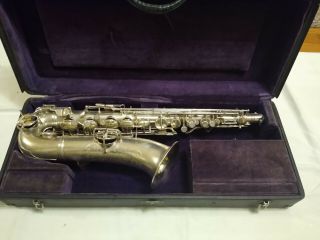 Vintage Silver Conn C Alto Saxophone