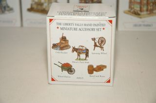 Liberty Falls Hand Painted Pewter Miniatures Accessory Set Ah 121
