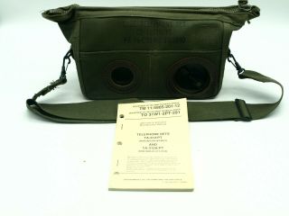 Vintage Ta - 312/pt Military Field Phone Radio Telephone Set With Case Cy - 1277b/pt