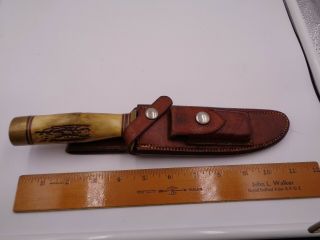 Vintage Randall Knife Model 12 - 6 7 Spacer Stag Little Bear