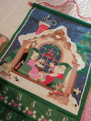 Vintage 1987 AVON COUNTDOWN to CHRISTMAS ADVENT CALENDAR WITH MOUSE 3
