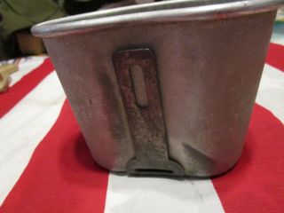 WW2 USMC US Army M - 1910 canteen cup 1941 dated LF&C Co.  wwii field gear 3
