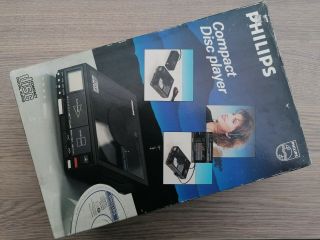 Vintage Rare Boxed Philips Cd10 Compact Disc Player Japan