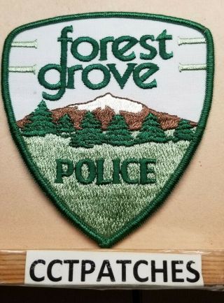 Rare Forest Grove,  Oregon Police Shoulder Patch Or
