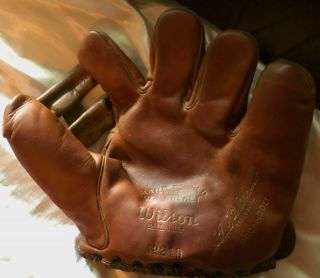 Vintage Ted Williams A2210 Model Baseball Glove Boston Red Sox Hof
