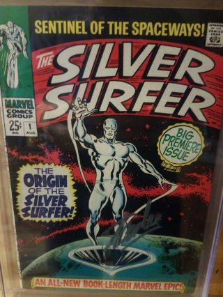 Silver Surfer 1 CGC SS 7.  0 (Restored) Stan Lee Signed 3