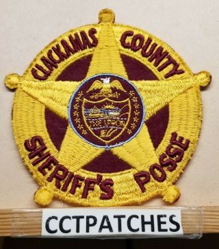 Clackamas County,  Oregon Sheriff Posse (police) Shoulder Patch Or