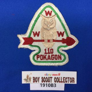 Boy Scout Oa Pokagon Lodge 110 Arrowhead Order Of The Arrow Patch