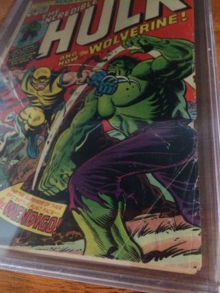 The Incredible Hulk 181 PGX 4.  0 VG Like CGC Case 2