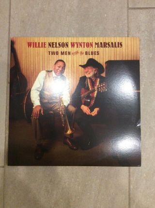 Willie Nelson / Wynton Marsalis Two Men With The Blues Vinyl Record Album Lp Ex