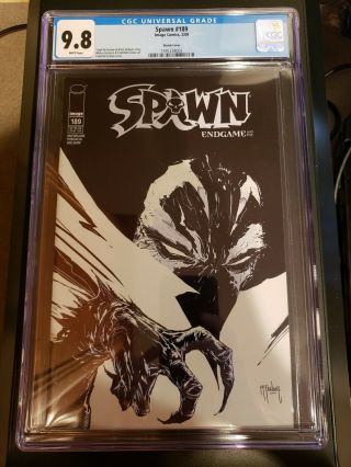 Spawn 189 B&w Sketch Variant Todd Mcfarlane Cover Limited To 100 Cgc 9.  8