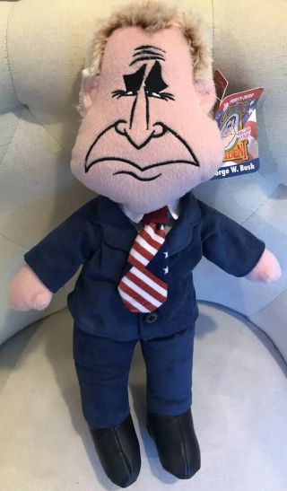 Sugar Loaf 16 " Plush Us President George W Bush 43 Coinstar W/tag Stffd Doll