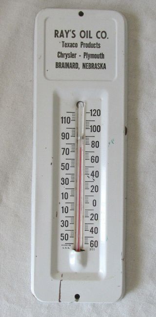 Texaco Metal Thermometer Ray 