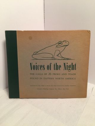 Voices Of The Night Frog & Toad Calls Comstock Co.  78 Rpm Red Vinyl Lp Set