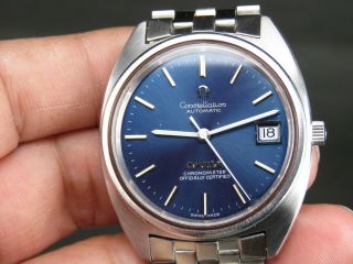 Vintage Omega Constellation Chronometer 1011 Ss Swiss Date Automatic Mens Watch