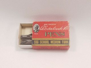 Vintage Esterbrook 556 School Medium Firm Writing Pen Tips Nibs 11 Piece