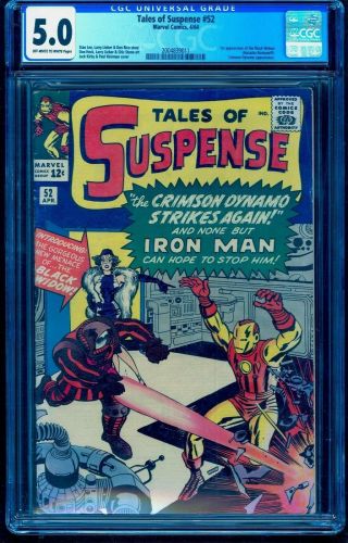 Tales Of Suspense 52 Cgc 5.  0 Ow White 1st First Black Widow No Marks Stamps