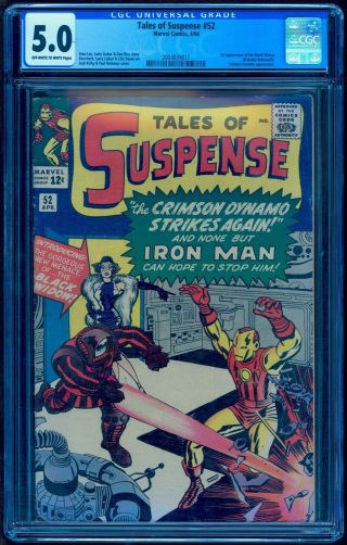 TALES OF SUSPENSE 52 CGC 5.  0 OW WHITE 1ST FIRST BLACK WIDOW NO MARKS STAMPS 2