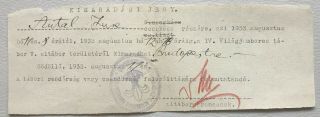 1933 Boy Scout World Jamboree Radio Message - Exit Permit,  BADEN POWELL Attended 3