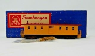 Vintage Samhongsa Ho St104 St.  Paul/pacific Brass Baggage Car Painted W/couplers
