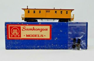 Vintage Samhongsa HO ST104 St.  Paul/Pacific Brass Baggage Car Painted w/Couplers 2