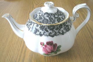 Vintage Royal Albert Senorita Bone China,  Teapot Tea Pot With Lid